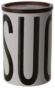 Barattolo zucchero ceramica bianco Big is more