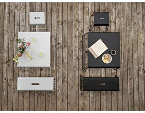 Tavolo da pranzo in metallo bianco 58x75 cm A-Café - Zone