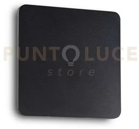 Cover applique a paret led 3000k 9,5w 730 lm nero l.15cm ip20