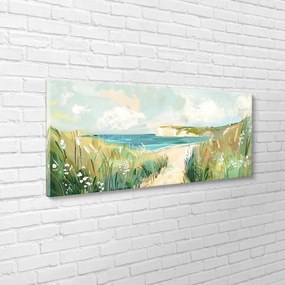 Dipinto 60x150 cm Gouache Sea – Styler