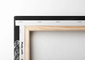 Quadro su tela – Paesaggio notturno in Norvegia in bianco e nero