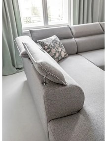 Divano letto angolare grigio chiaro (angolo sinistro) Sweet Harmony - Miuform