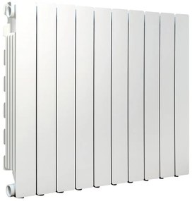 Radiatore acqua calda PRODIGE MODERN in alluminio, 10 elementi, interasse 600 mm, bianco