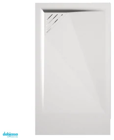 Piatto Doccia 70x160 Effetto Pietra Con Scarico a Sinistra Duplach "Mio" Bianco