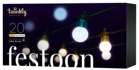 Twinkly TWF020GOP-BEU - Catena decorativa da esterno LED 20xLED 14m IP44 Wi-Fi