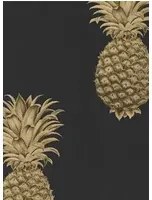 Tapete Pineapple Royale von Sanderson - Graphite/ Gold