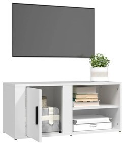 Mobili porta tv 2 pz bianco 80x31,5x36 cm in legno multistrato
