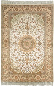 Ghom Tappeto 180x120 Beige (Cina) Annodato A Mano