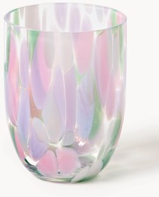 Bicchieri per acqua in vetro soffiato Big Confetti 6 pz