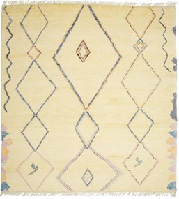Berber Tappeto 250 x 240 Giallo (Pakistan) Annodato A Mano