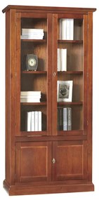 Vetrina in legno finitura lucido noce arte povera 90x41 H.186