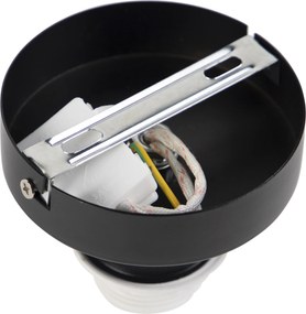 Plafoniera con paralume in velluto verde con oro 25 cm - Combi Black