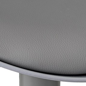 Sgabelli da bar grigi ad altezza regolabile in similpelle in set di 2 (altezza seduta 56,5 cm) - Casa Selección