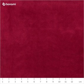 Divano rosso con rivestimento in velluto, 160 cm Florence - Cosmopolitan Design