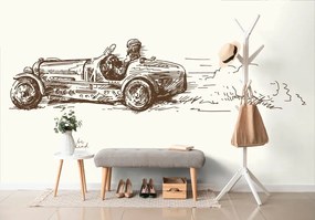Carta da parati – Auto da corsa retrò