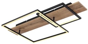 Globo 67289D1 - Plafoniera a LED VANNI, 24W/230V, marrone/nero