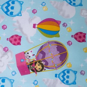 Biancheria da letto per bambini in cotone per letto singolo 140x200 cm Gabby's Dollhouse "Balloon" - Jerry Fabrics