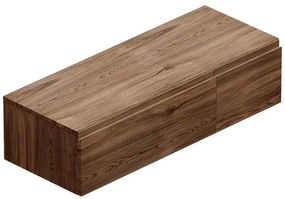 Mobile da bagno sotto lavabo L 120.3 x H 30 x P 46 cm noce, 2 cassetti Step