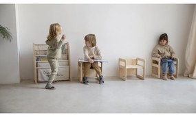 Sedie per bambini in legno di pino in set di 2 pezzi Montessori - Little Nice Things