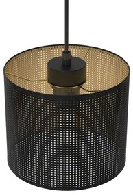 Lampadario a sospensione con filo LOFT SHADE 3xE27/60W/230V nero/oro