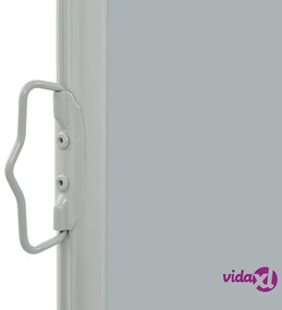 vidaXL Tenda Laterale Retrattile per Patio 80x300 cm Grigia