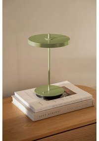 Lampada da tavolo LED verde in metallo con paralume in metallo (altezza totale 31 cm) Asteria Move – UMAGE