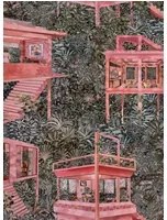 Arte International Carta da parati Palafitas Amazonia - Watermelon