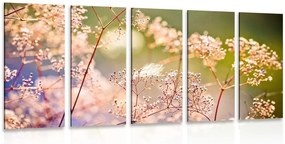 Quadri 5 pezzi – Natura morta di fiori
