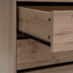 Amardio componibile di colore naturale con effetto rovere a giorno 60x180x45 cm Modular – Casa Selección