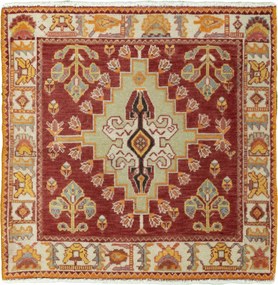 Shiraz Tappeto persiano 60 x 60 Rosso (Iran) Annodato A Mano