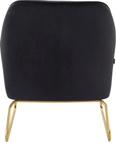 Poltrona in velluto nero Joshua - Støraa