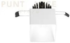 Bath faretto da incasso a led bianco 3000k 9w 585lm ip54 7x7cm