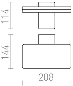 RED  - Design Rendl-R11947- Applique LED da esterno RINA LED/12W/230V IP65