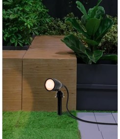 Eglo 31028 - Set 3x lampade LED RGBW da esterno NEMA-C 1xGU10/5W/230V IP44 nere + telecomando