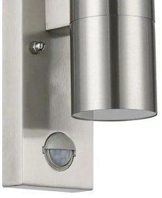 Eglo 79594- Lampada LED da esterno con sensore ARAPONGAS 2xGU10/2,8W/230V IP44 cromo