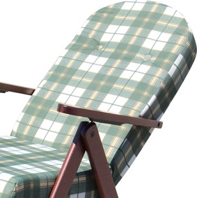 FAGGI PRO - poltrona sdraio 4 posizioni completo di cuscino con poggiapiedi