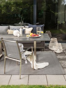 benuta Nest Tappeto per interno ed esterno Metro Nero 80x150 cm - Tappeto outdoor per balcone, terrazzo e giardino