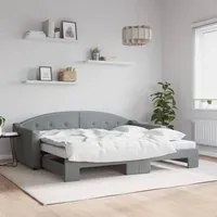 Divano Letto Estraibile Materassi Grigio Chiaro 90x200 Tessutocod mxl 82707