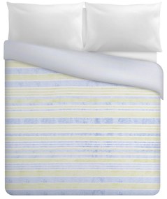 Trapuntino matrimoniale righe blu