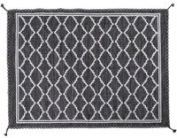 Tappeto moderno Toronto, stile kilim, 100% cotone, grigio, 180x120cm