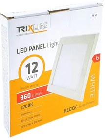 Plafoniera LED LED/12W/230V 2700K 16,3x16,3 cm bianco