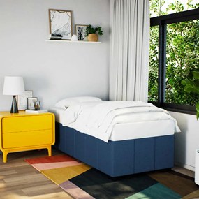 Giroletto Senza Materasso Blu 80x200 Cm İn Tessuto /
