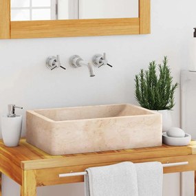 Lavello 45x30x12 Cm Marmo Lucido Crema /