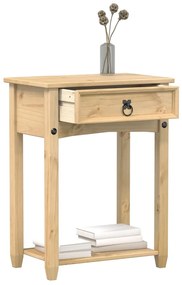 Tavolino Consolle Corona 55x35x73 Cm İn Legno Massello Di Pino /