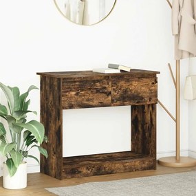 Tavolo Consolle Con Cassetti Rovere Fumo 85,5x38,5x74,5 Cm /
