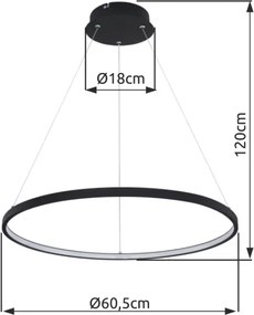 Globo 67192-29B - Lampadario LED su filo RALPH LED/29W/230V