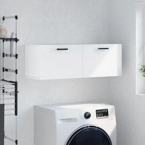 Mobile a parete bianco 100x36,5x35 cm in legno multistrato