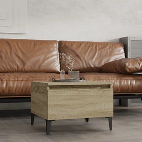 Tavolino Rovere Sonoma 50x46x35 Cm İn Legno Multistrato /