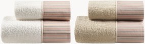 Set di 4 asciugamani in cotone Garis
