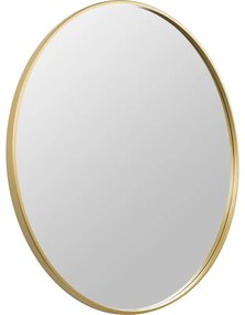 Specchio tondo dorato Ø 80 cm